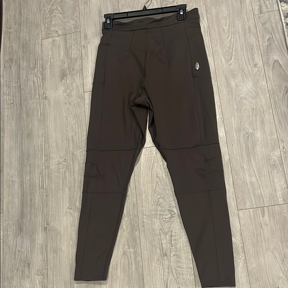 Free People Movement Keep It Up High Waisted Army Green Leggings